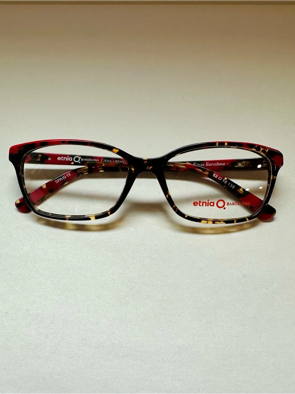 New-Authentic-ETNIA BARCELONA Eyeglass-JENA-Red Havana